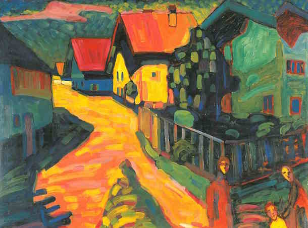 What Is Expressionism Expressionism Exhibitions USEUM   Street With Women Vasily Kandinsky 1908 9b66ad61 