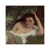 A Young Woman Reading (12×12)
