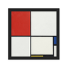 Composition No. III, with Red, Blue, Yellow, and Black (12×12)