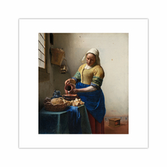 Johannes Vermeer Painting The Milkmaid Woman Pouring Milk Canvas Art Print