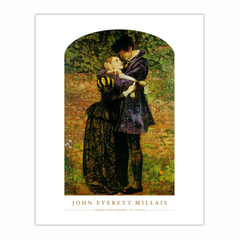 YOUNG LOVERS EMBRACE HUGUENOTS ON ST BARHOLOMEWS DAY PAINTING ART CANVAS PRINT