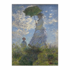 Woman with a Parasol - Madame Monet and Her Son (12×16)