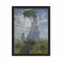 Woman with a Parasol - Madame Monet and Her Son (12×16)